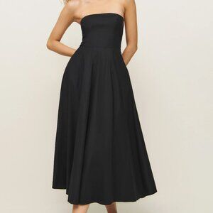 Reformation Astoria Dress Black - Size 6